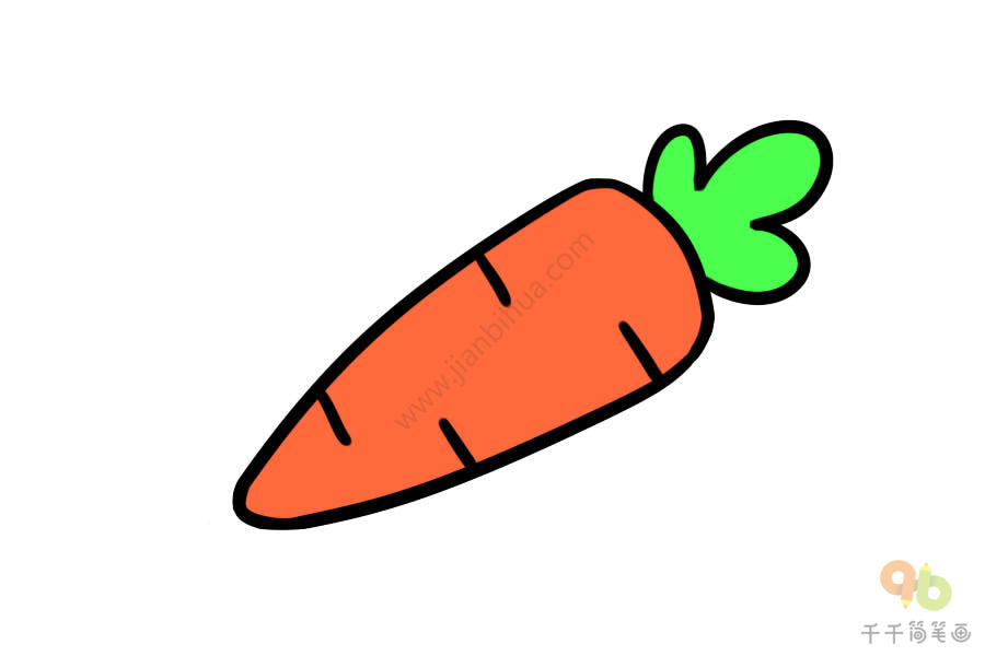 胡萝卜菜肴简笔画图片