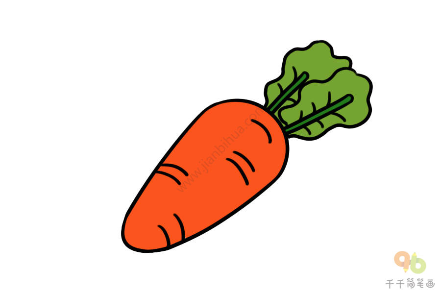 胡萝卜美食简笔画图片