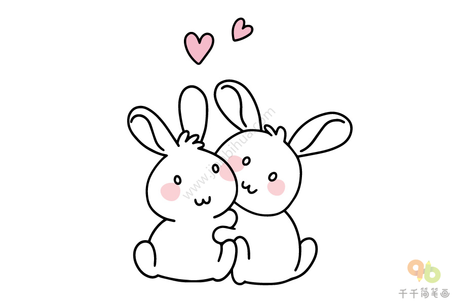 有爱的小兔子简笔画