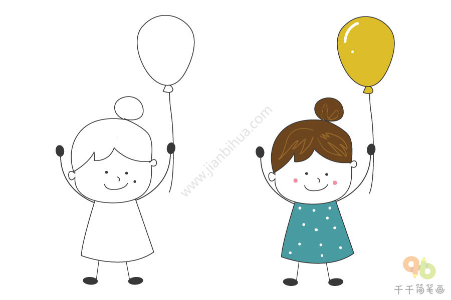 儿童人物简笔画图片大全 _小朋友简笔画