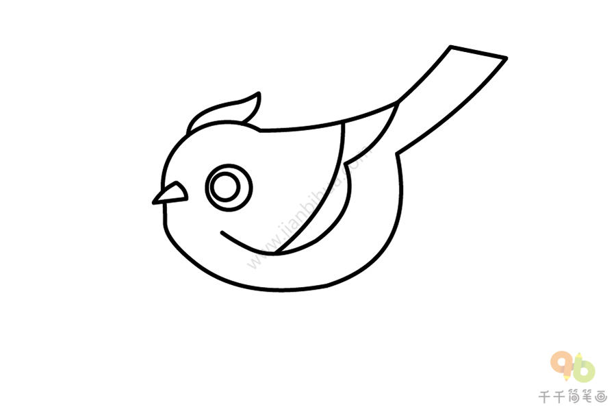 如何画夜莺简笔画