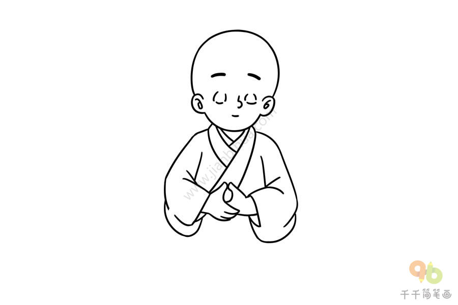 聪明的一休教你画一休小和尚简笔画 一休小和尚简笔画 二安网