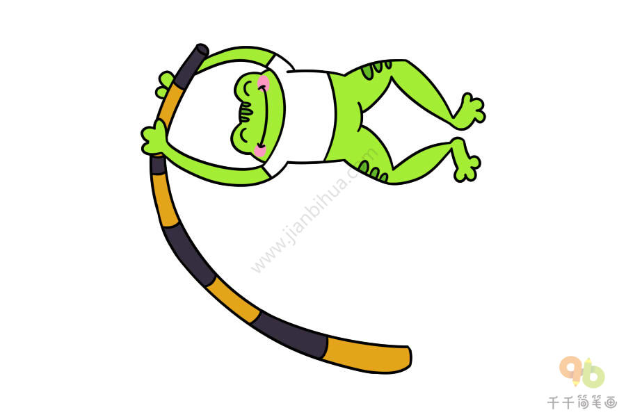 跳跃的青蛙简笔画图片