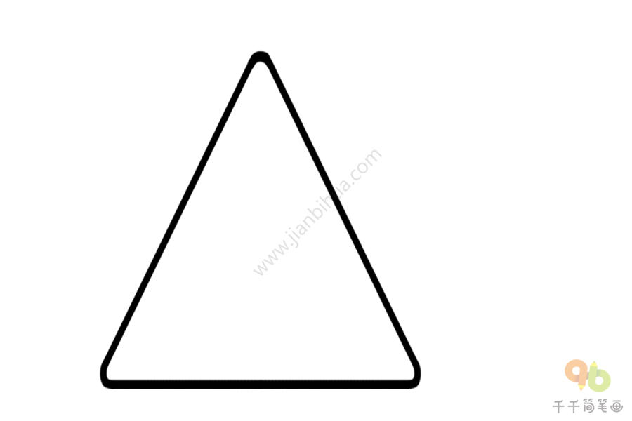 斜边三角形简笔画图片