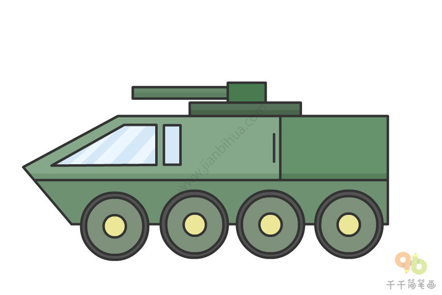 和平精英装甲车画法图片