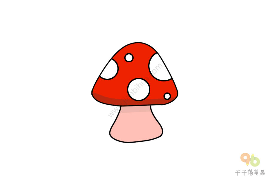 蘑菇简笔画如何画