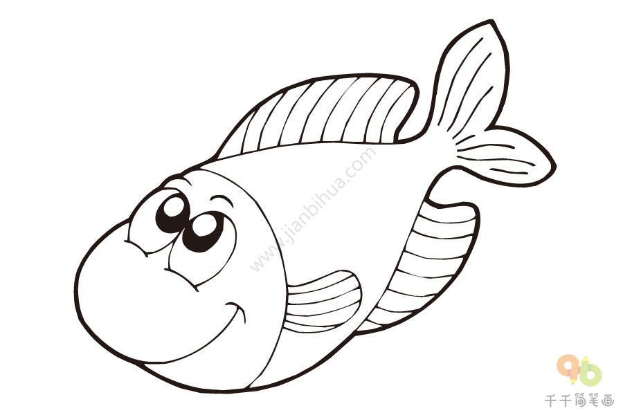 鱼简笔画的画法