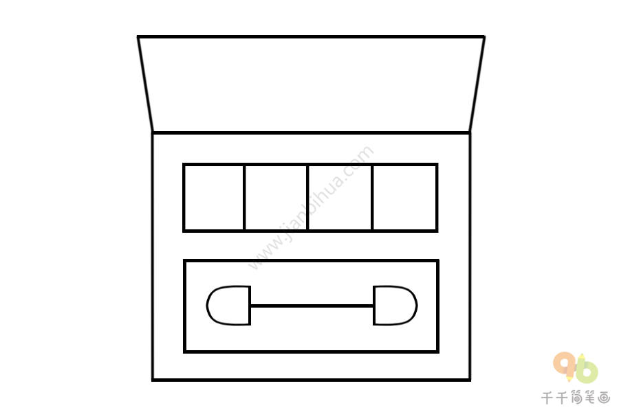 眼影盘怎么画简笔画图片
