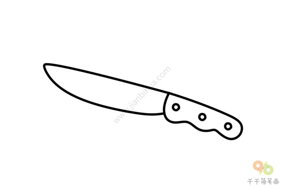刀的简笔画法图片