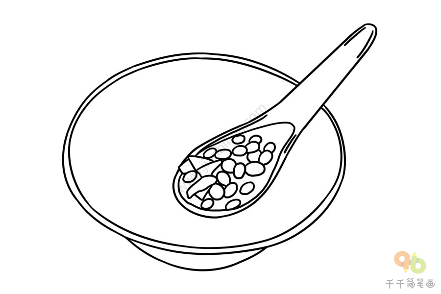红豆简笔画法图片