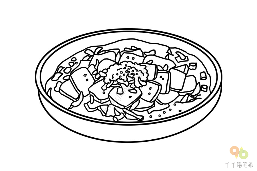 重庆美食简笔画可爱图片