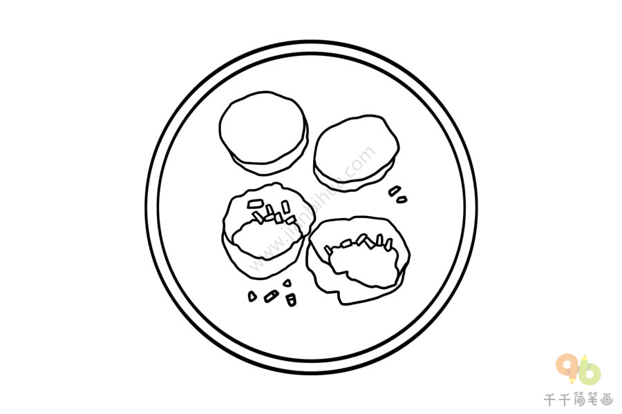 土家族食物简笔画图片