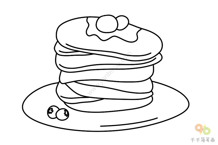 pancake图片简笔画图片