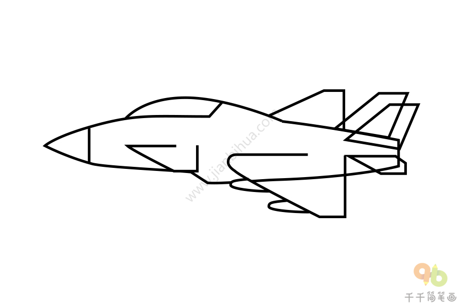歼31战斗机绘画图片