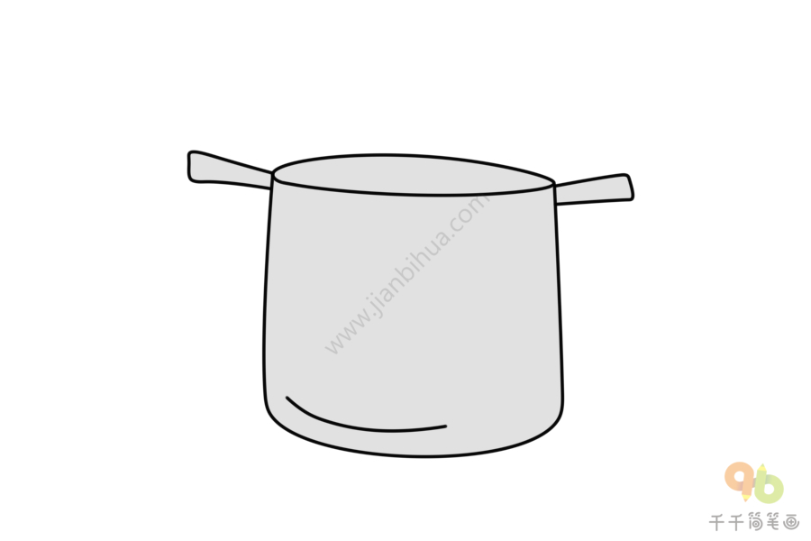 煮汤的锅怎么画简笔画图片