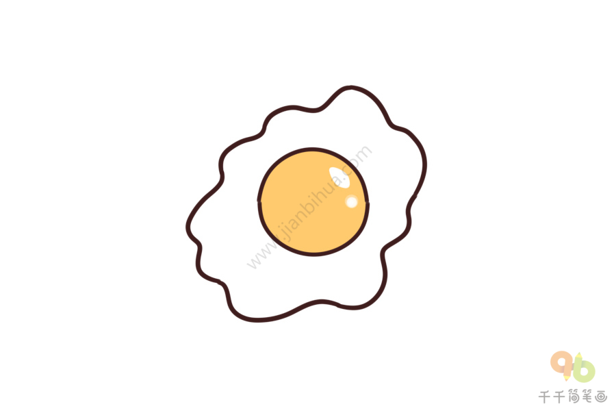 蛋的简笔画法图片