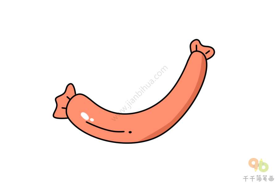 大肠怎么画简笔画图片