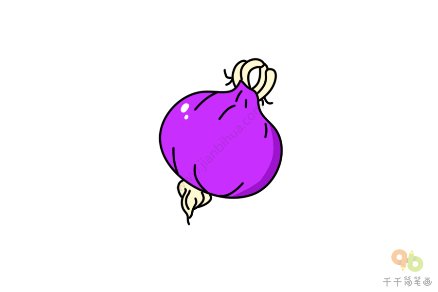 紫色蔬菜简笔画图片