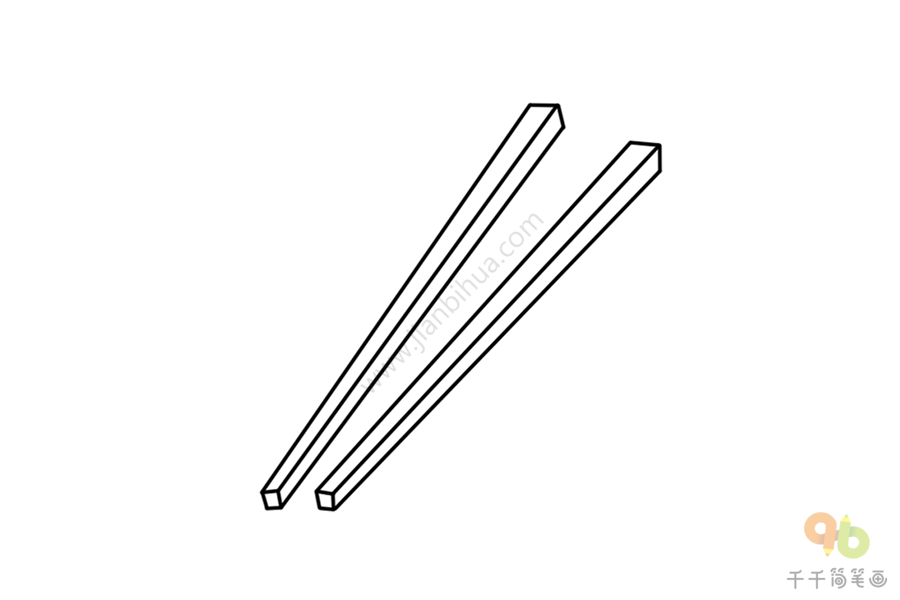 教你画筷子简笔画教程