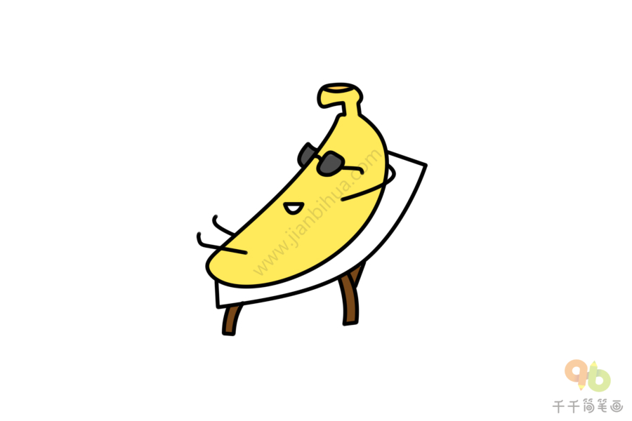香蕉娃娃简笔画图片