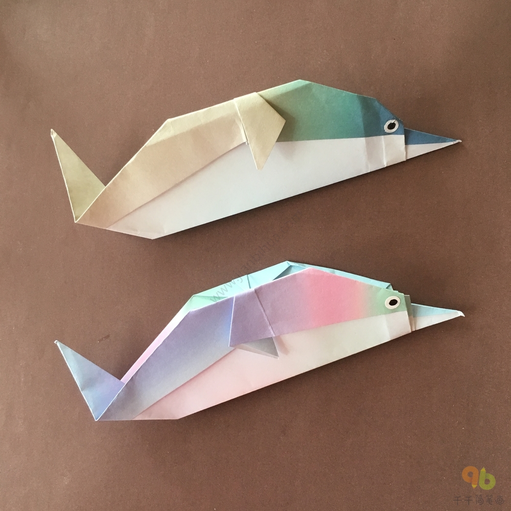 高级折纸海豚图片