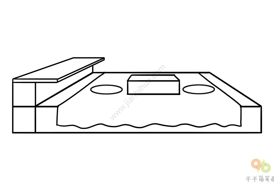 榻榻米简笔画步骤图