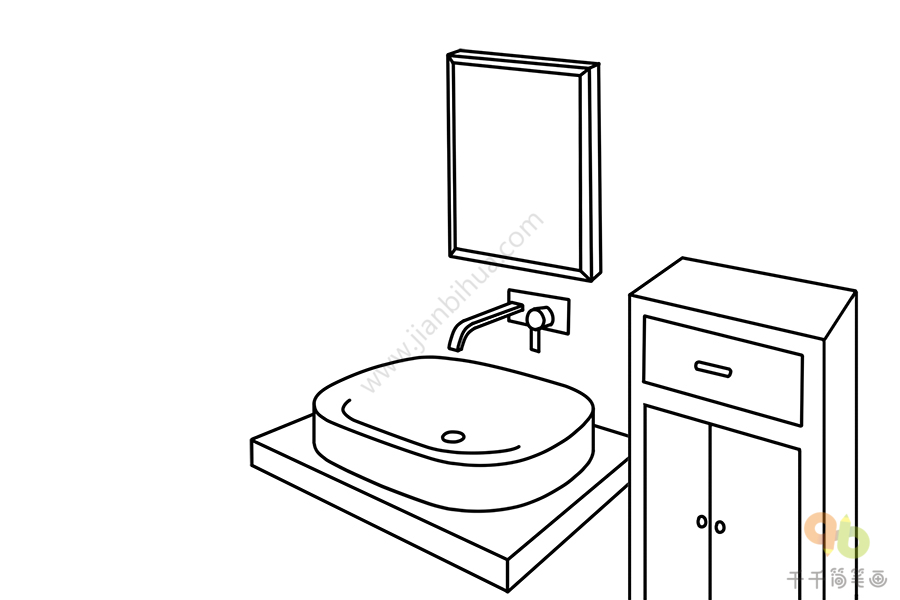 卫生间的画法图片
