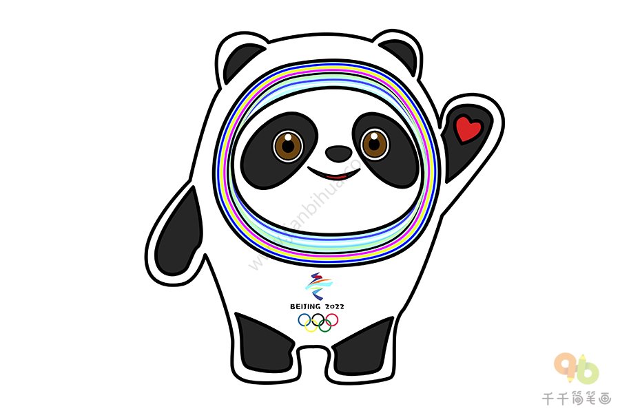 奥运会吉祥物简笔图画图片