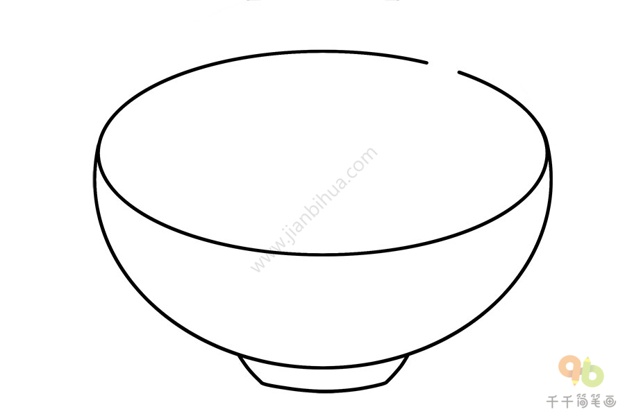 碗勺子简笔画图片