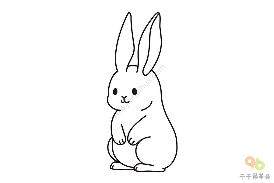 兔子简笔一笔画图片