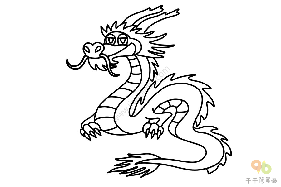 dragon简笔画图片