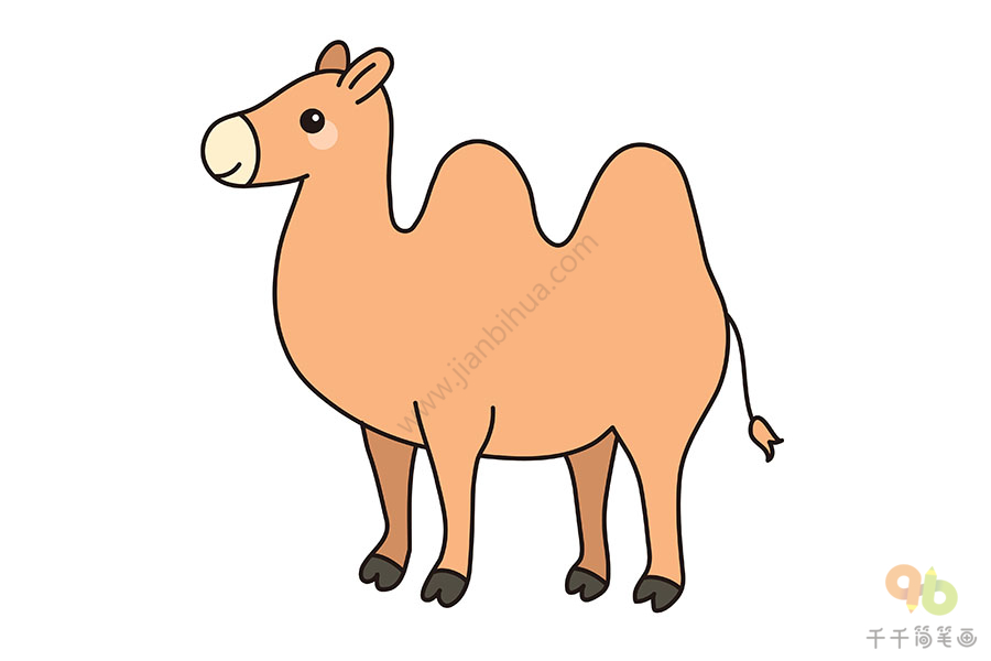 骆驼卡通简笔画可爱图片