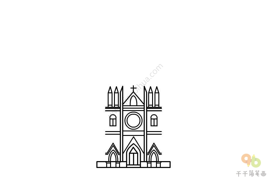 圣马可教堂简笔画图片