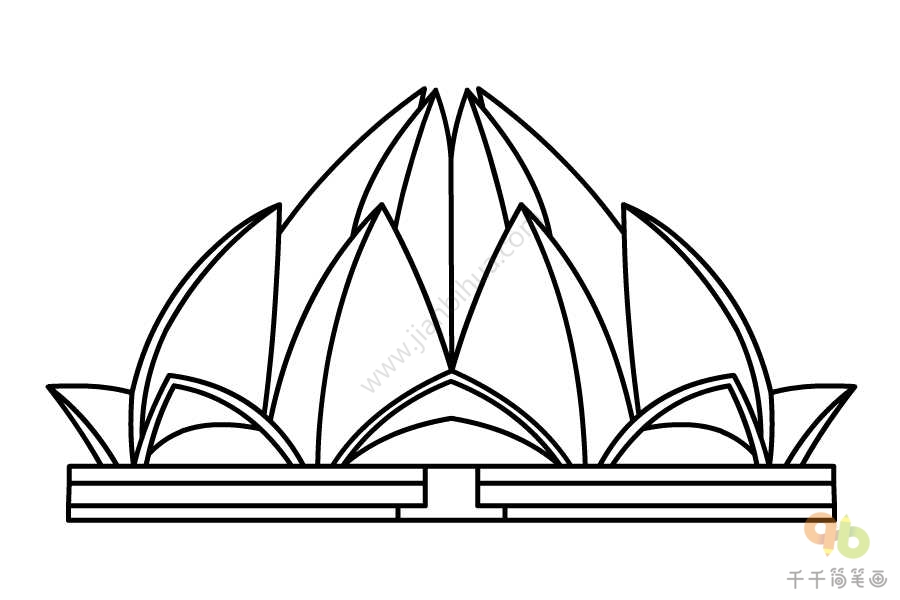 印度建筑物简笔画图片