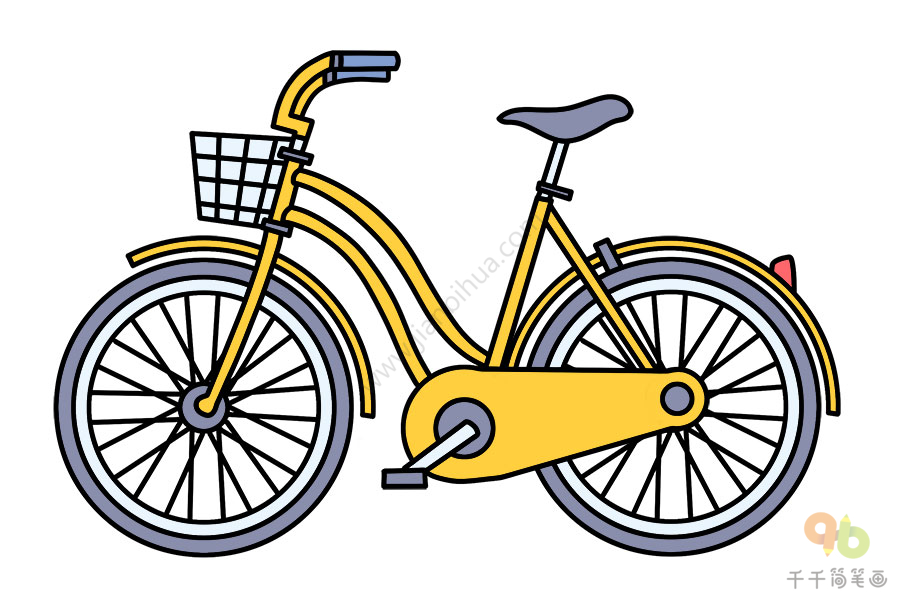 简易自行车画法图片图片