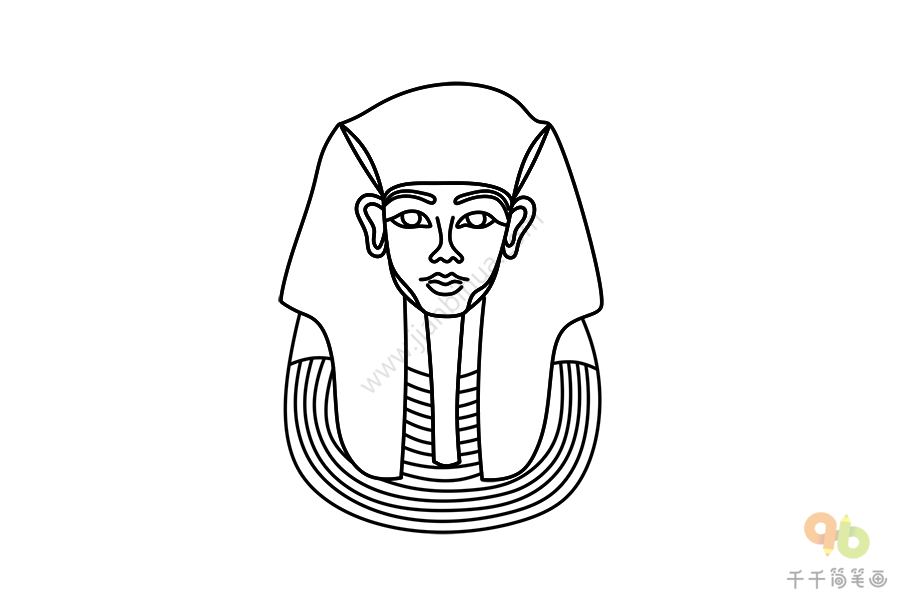 埃及头饰简笔画图片