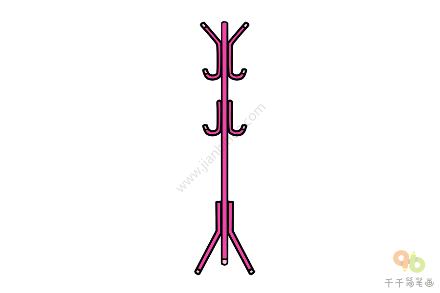 衣帽架簡筆畫簡單