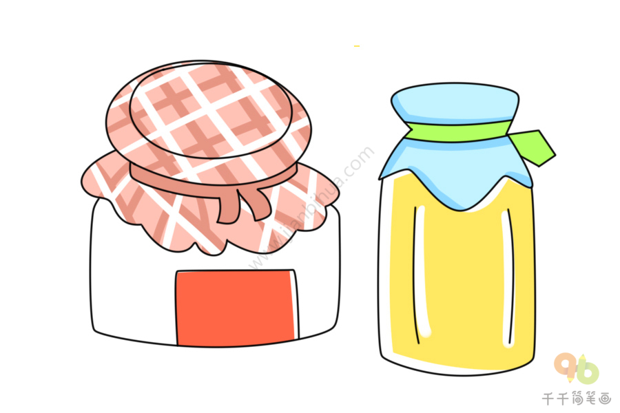 水果酸奶简笔画图片