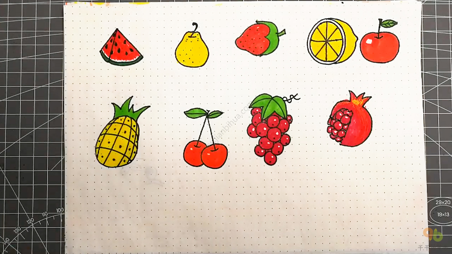 水果数量图片简笔画图片