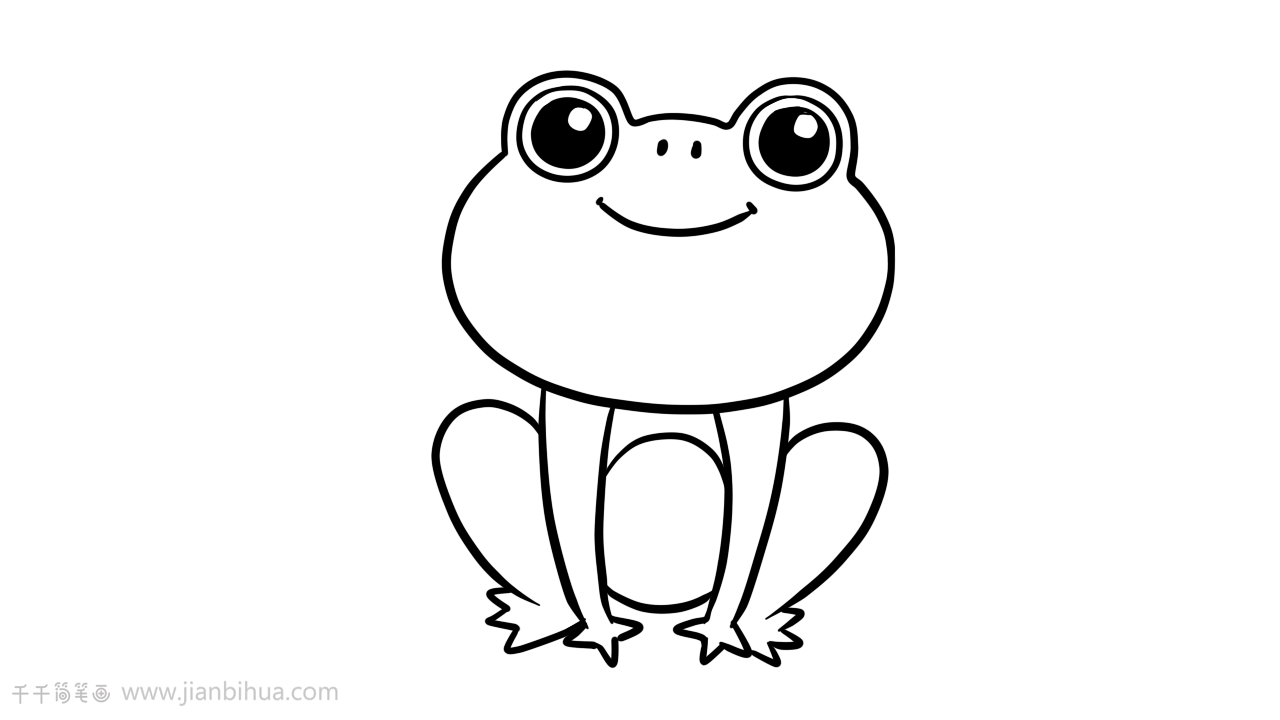 小青蛙简画图图片