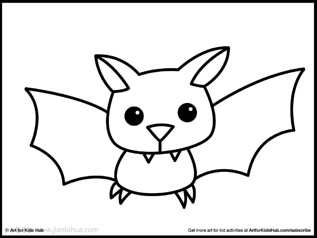 蝙蝠怎么画简笔画图片
