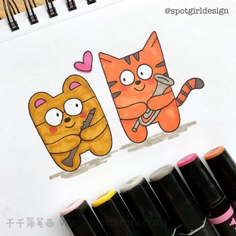 超萌的示爱饼干小熊简笔画了解一下