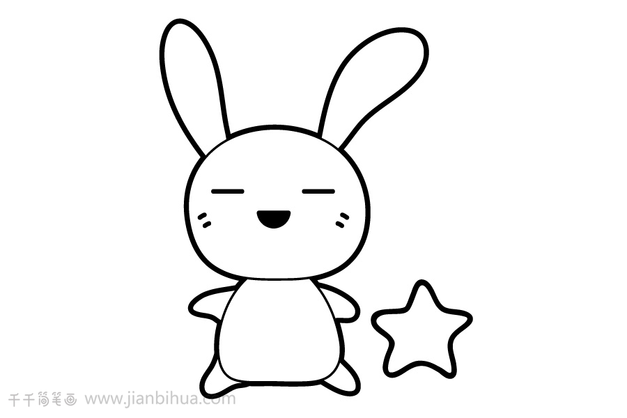 可爱萌兔子画法图片