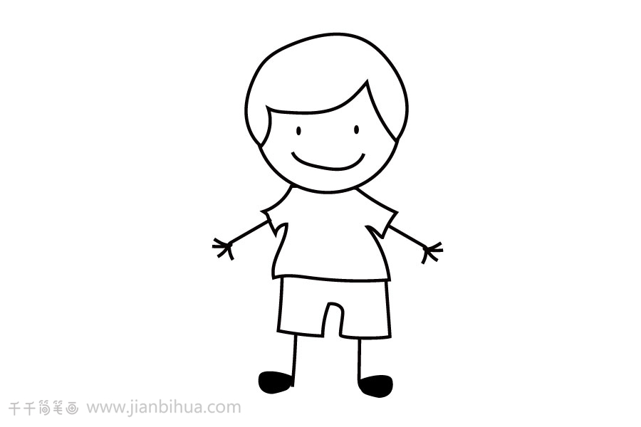 男孩简笔画,男孩简笔画图片,男孩简笔画彩色,男孩简笔画简单易学