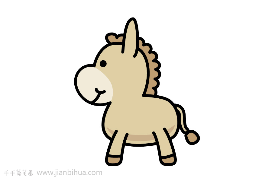q版小马简笔画图片