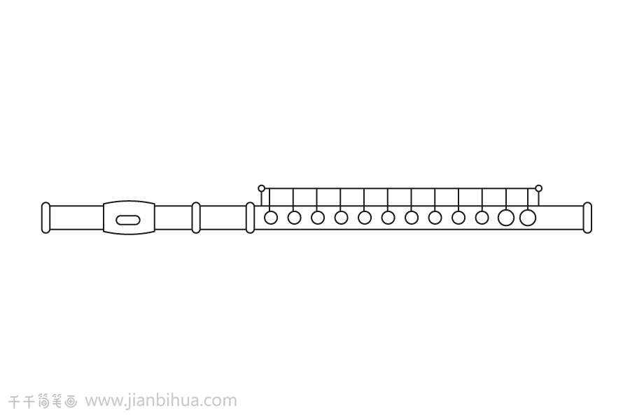 长笛简笔画图片