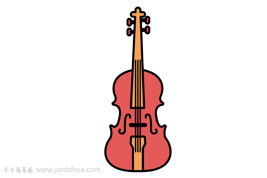 大提琴简笔画图片图片