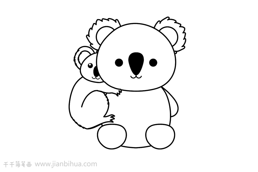 澳大利亚袋熊 简笔画图片