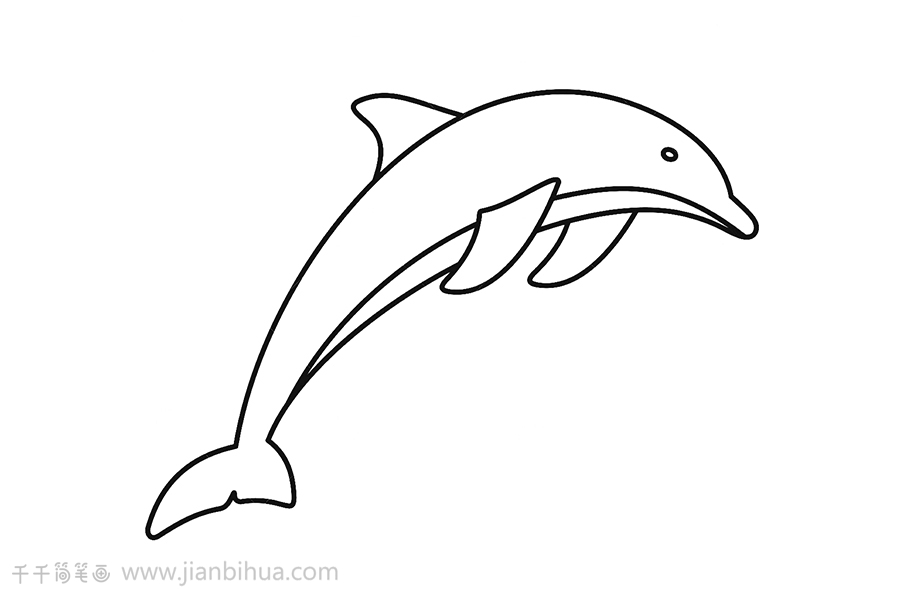 海豚简笔画大全
