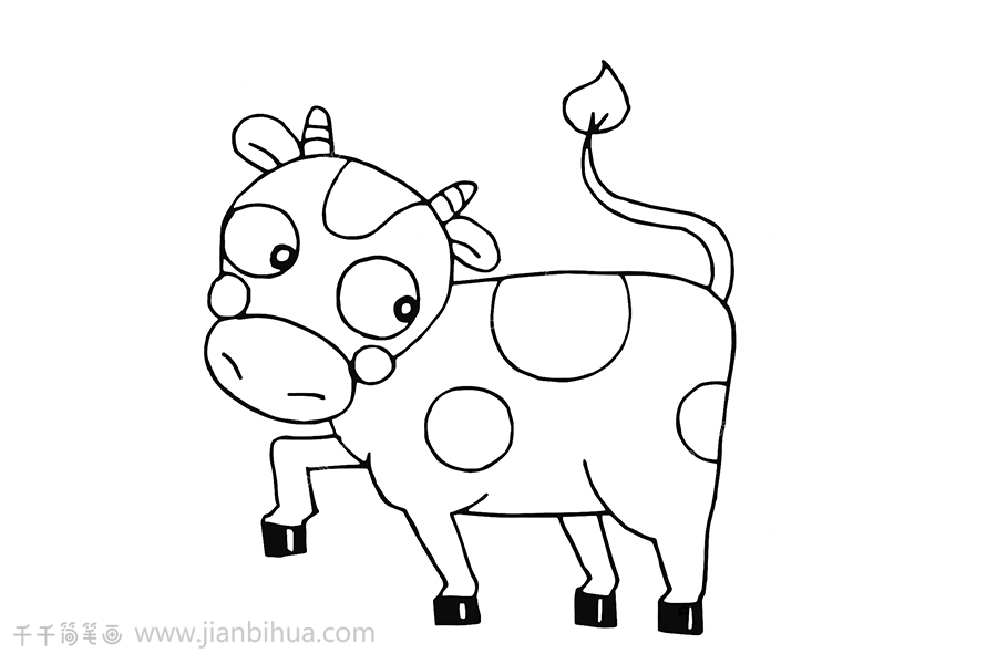 牛的简笔画画法大全